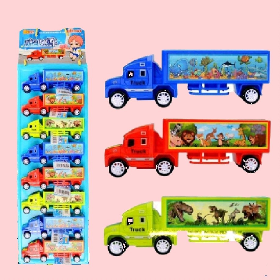 厂家直发糖果货柜车果味糖果车儿童汽车惯性车玩具儿童糖果零食