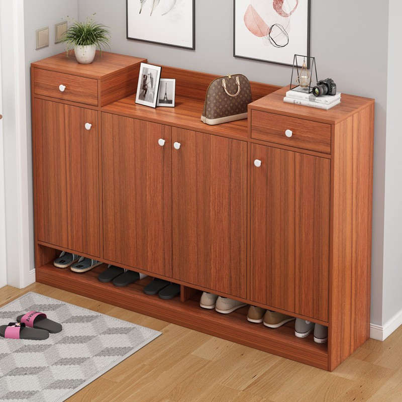 鞋柜家用门口大容量简易玄关柜北欧经济型阳台收纳进门储物柜鞋架