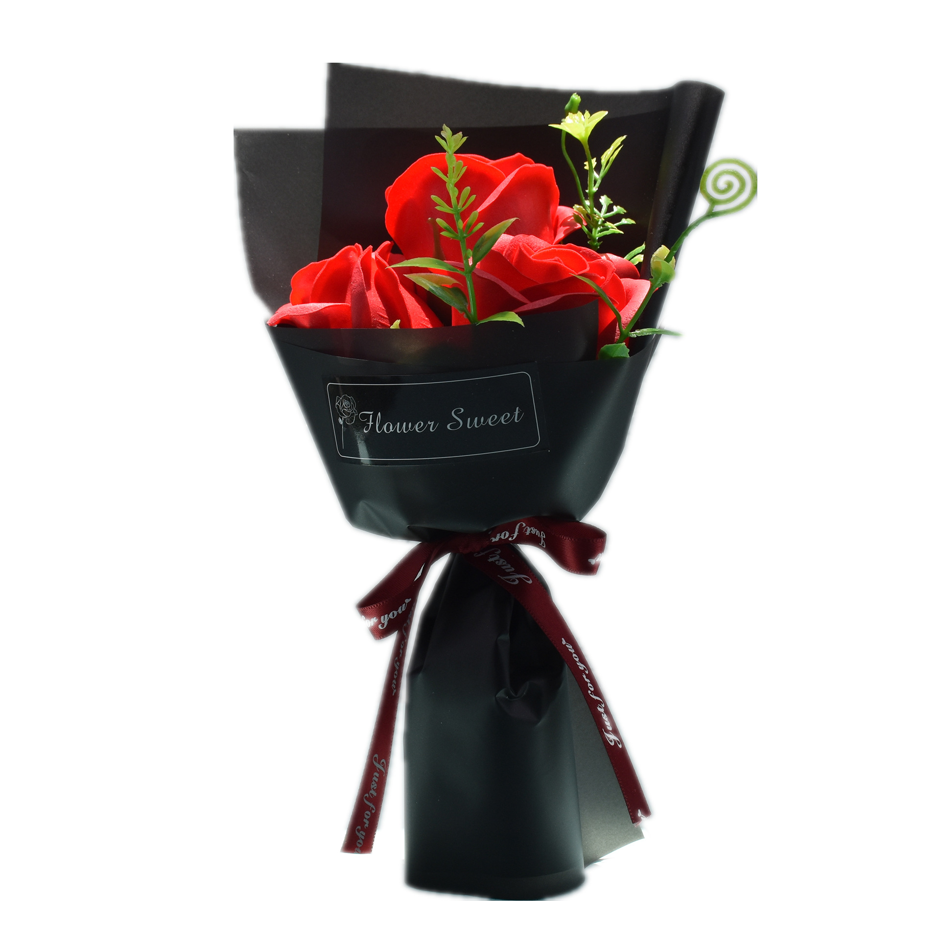 生日礼物送女生情人教师节活动创意小礼物香皂花3朵玫瑰花束送客