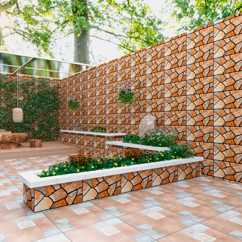 别墅外墙仿古砖300x600美式田园乡村文化石墙砖室外花园庭院瓷砖