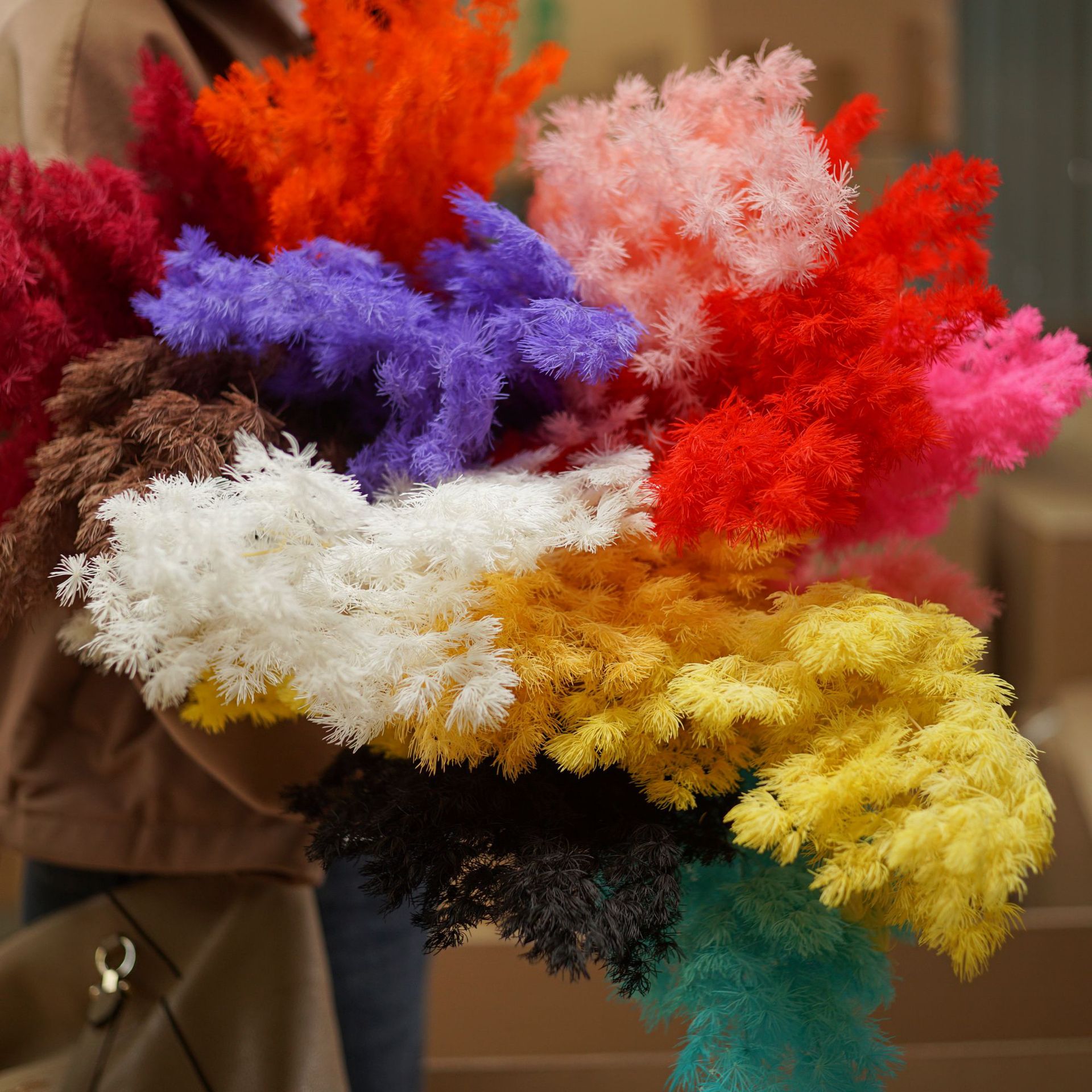 永生花蓬莱松100g/束鲜花保鲜真花家居装饰ins风材料