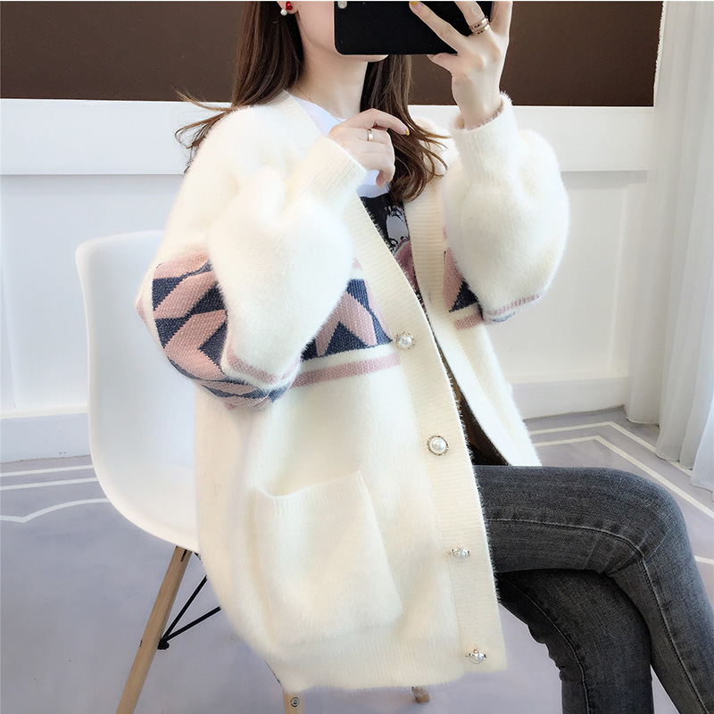 Stock Autumn and Winter New Women's Cardigan Sweater Factory Miscellaneous Tail Cashmere Women's Sweater Stall Supply Wholesale