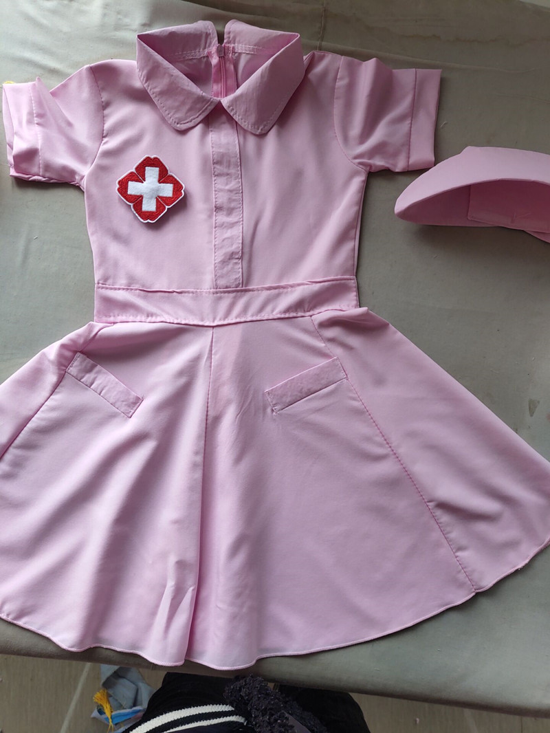 护士抗疫舞蹈演出服医生舞台表演服儿童款护士服套追梦天使合唱服