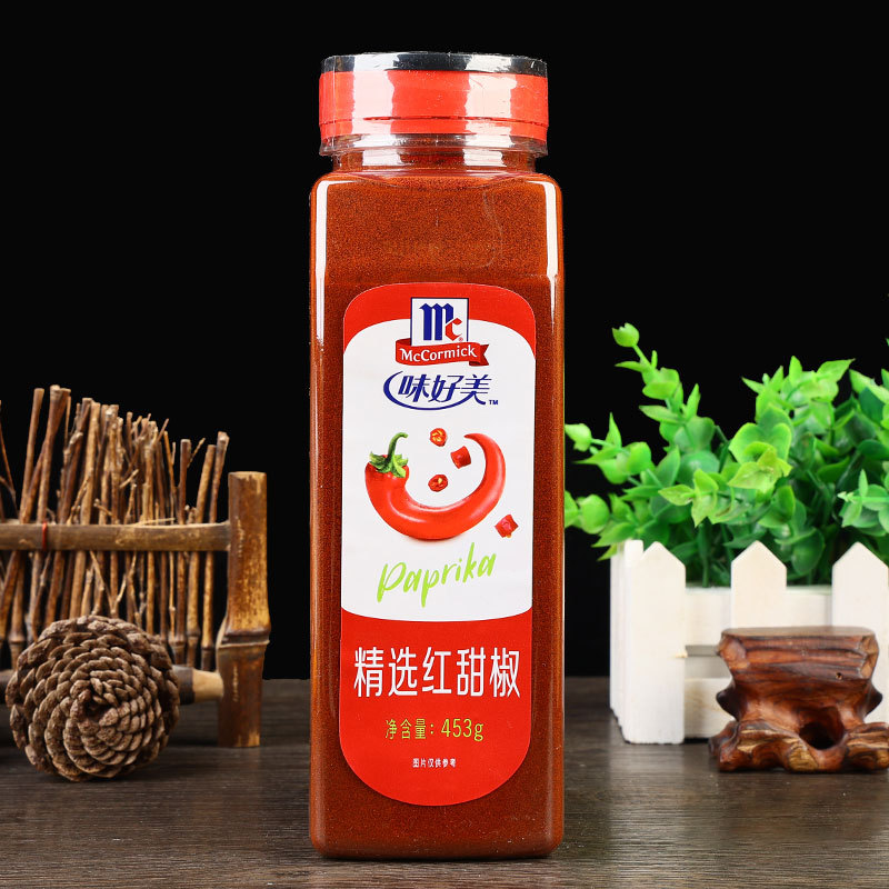 包邮味好美精选红甜椒粉453g泡菜上色辣椒粉西餐拌菜调料甜红椒粉