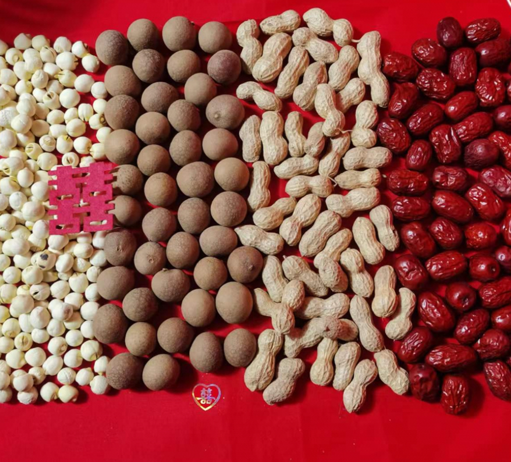 早生贵子干果组合套装红模具红枣花生桂圆莲子撒床婚礼结婚喜庆