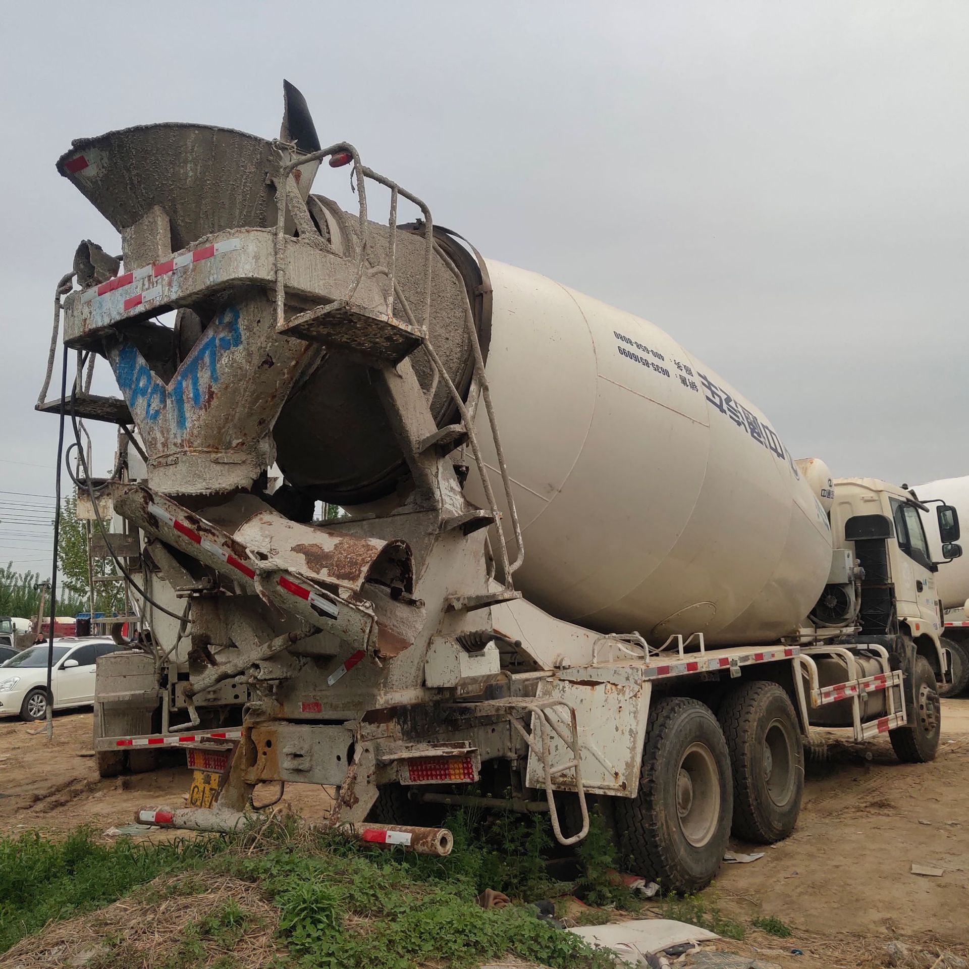 二手混凝土搅拌运输罐20方 16年欧曼搅拌罐车 二手水泥搅拌车