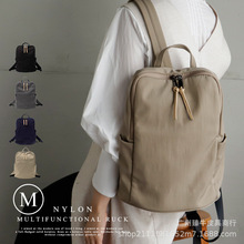 日本樂天尼龙背包成人双肩包 新款多功能紧凑休闲女士通勤包
