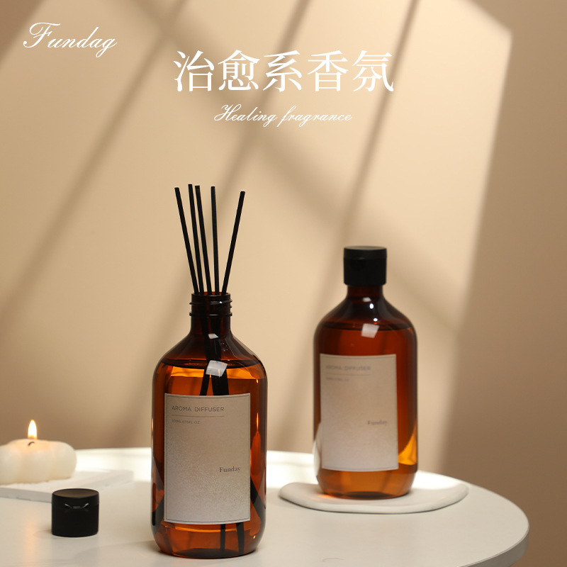 Aromatherapy Replenisher 500ml Large Bottle Wholesale 20 Kinds of Indoor Fragrance Decoration Rattan Stick Fire-Free Aromatherapy