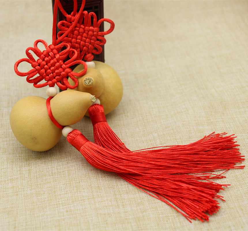 手编diy创意聊城种植腰葫芦旅游节日礼物中国结红绳喜庆用品葫芦