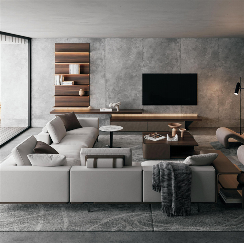 格力斯灰色岩板室内北欧装修风格石材墙面板家装私人单套背景墙