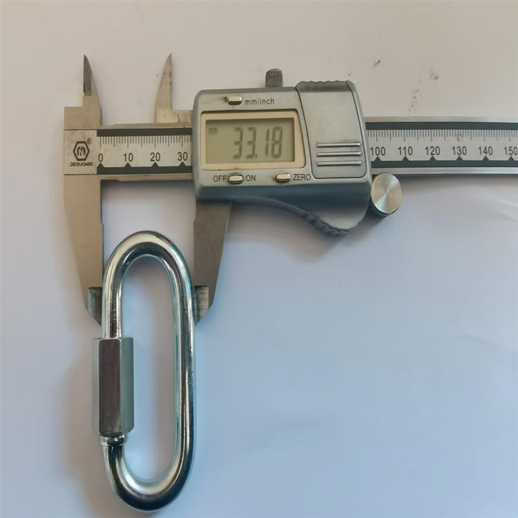爆款8号快速连接环铁镀锌机械配件登山链条跑道保险扣