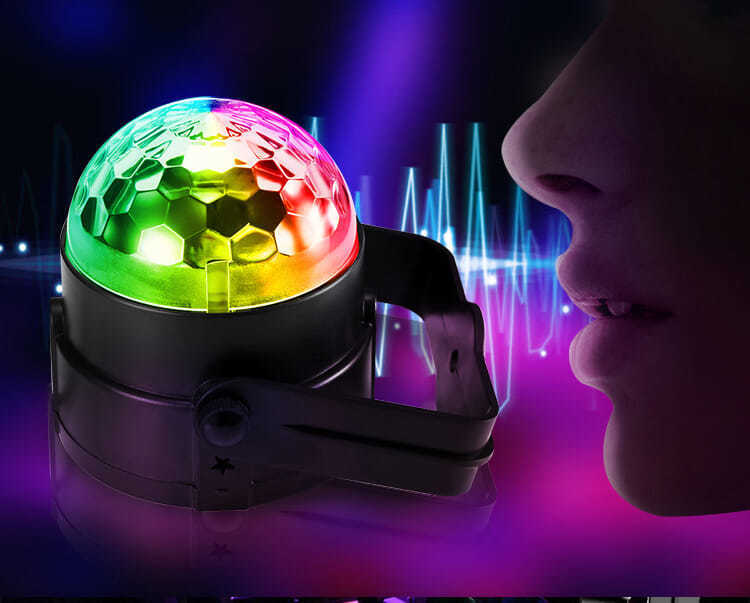 彩灯房间蹦迪七彩灯闪光灯声控车载氛围灯usb爆闪ktv装饰七彩灯