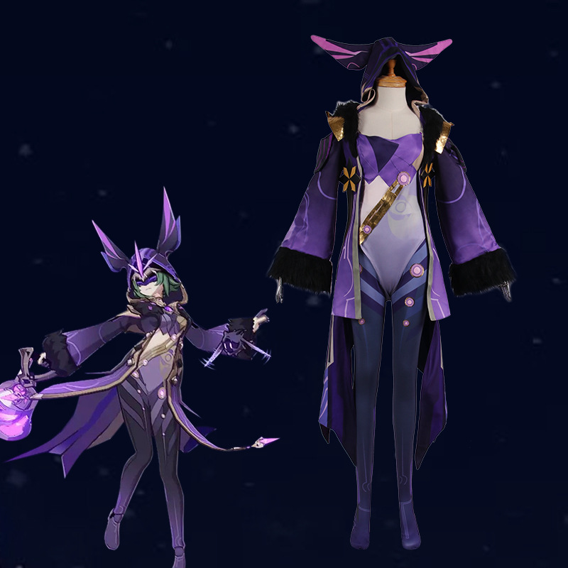 原神cos雷萤术士冰萤术士火之债务处理人cosplay游戏服装