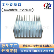 大功率工业铝型材散热器铝型材电子散热片铝合金高密齿散热器加工