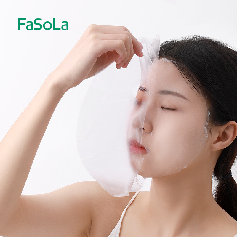 fasola一次性面膜保鲜膜透明塑料养生馆洁面面膜贴美容院敷脸保湿
