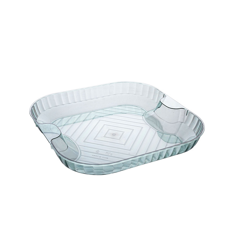 Light Luxury Plastic Fruit Plate Household Minimalist Restaurant Vegetable Fruit Plate Easy to Clean Snacks Storage Tray Square Tray