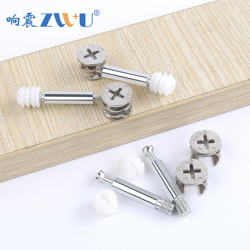 Furniture Screw Three-in-One Connector Furniture Partition Holder Dining Table Cabinet Computer Desk Wood Board Link