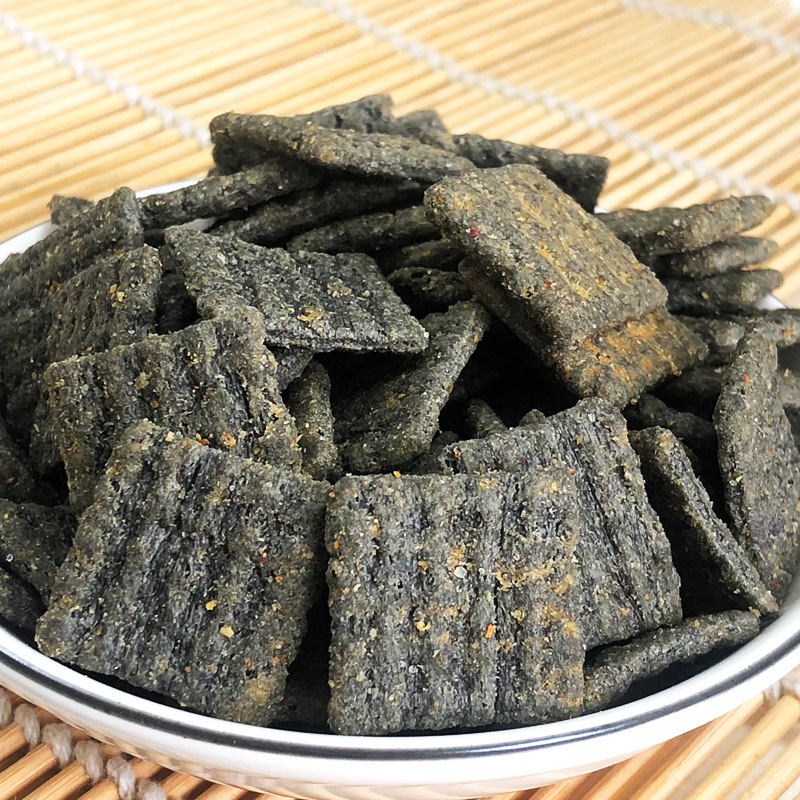 琥珀竹炭锅巴100g潮汕特产小吃休闲膨化食品批发厂家