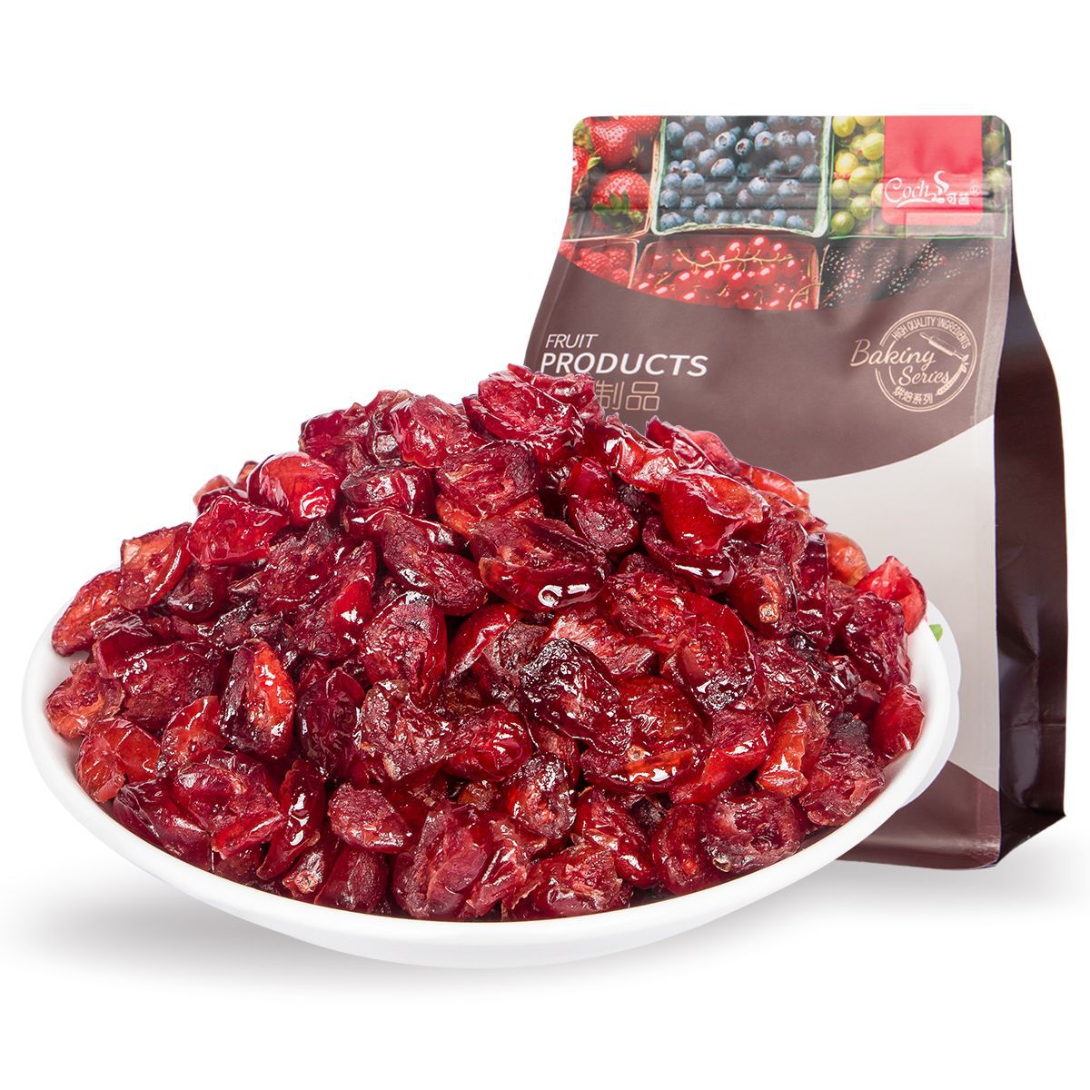 烘焙原料【coch/可茜】蔓越莓干1kg/袋1/2切片红润蛋糕原料小红莓
