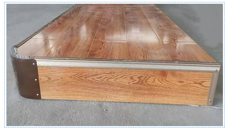 厂价供应教室地台 教学演讲用木质圆弧角异形可定制教学讲台地台