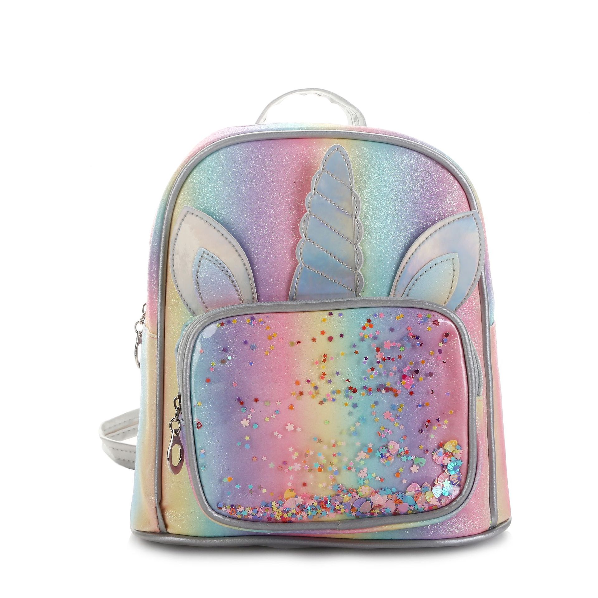 Foreign Trade Hot Gradient Unicorn Children Backpack Large Capacity Student Cartoon Schoolbag Children Princess Backpack