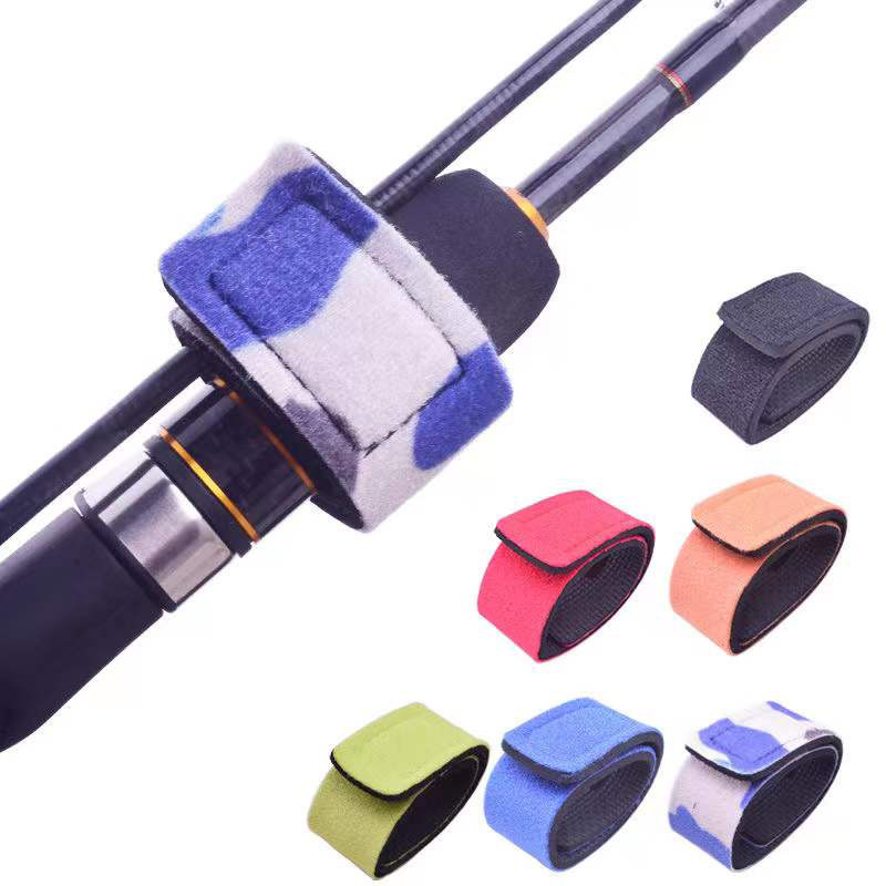 工厂直销钓鱼竿绑带伸缩竿带潜水料弹力渔具钓鱼用品路亚竿绑带