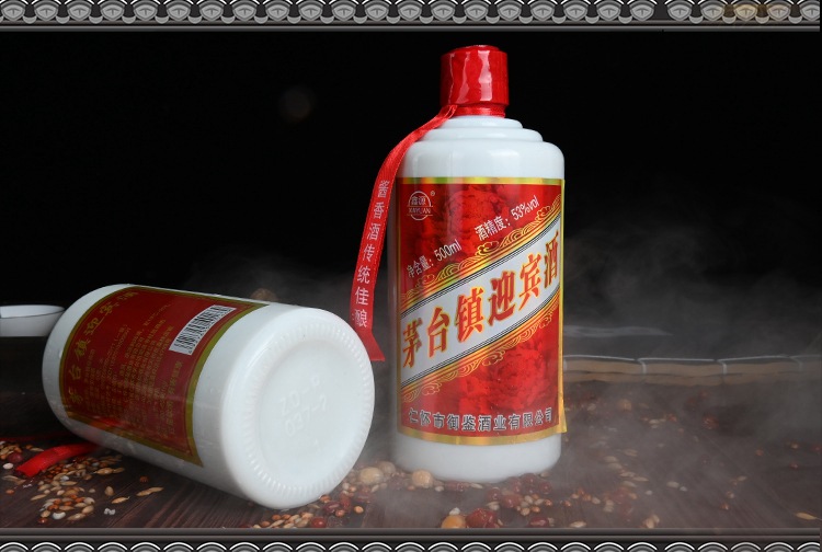 贵州茅台镇酱香型白酒迎宾酒53度整箱6瓶支持oem贴牌特价批发包邮