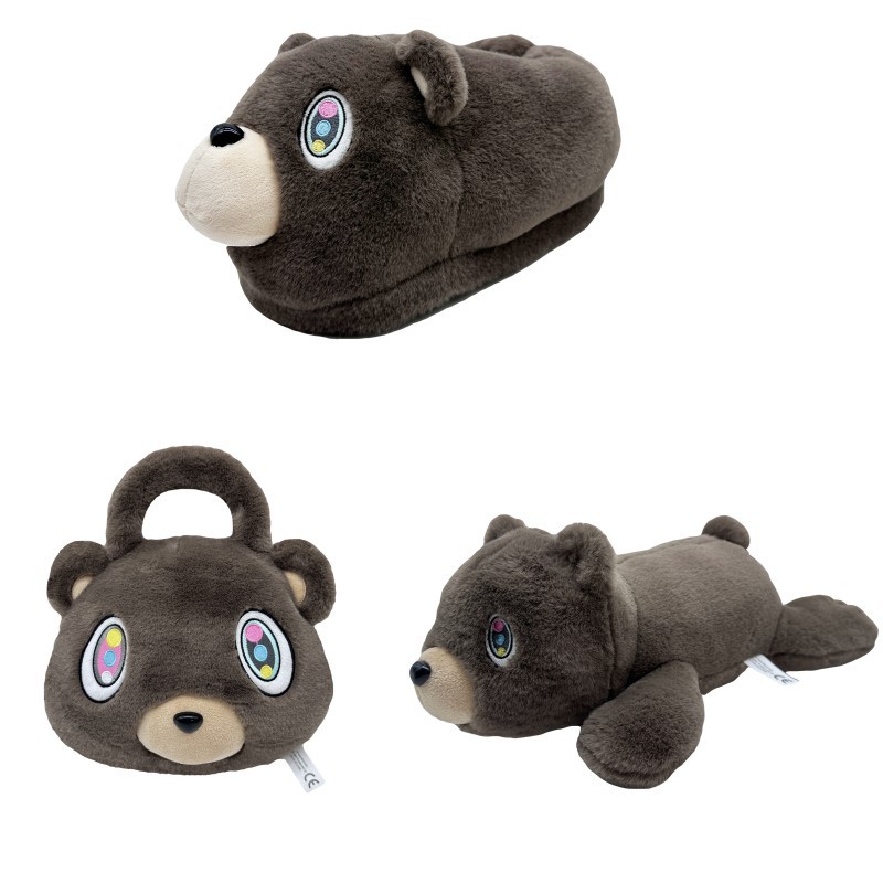 跨境新品 kanye teddy bear 侃爷同款泰迪熊毛绒玩具公仔玩偶