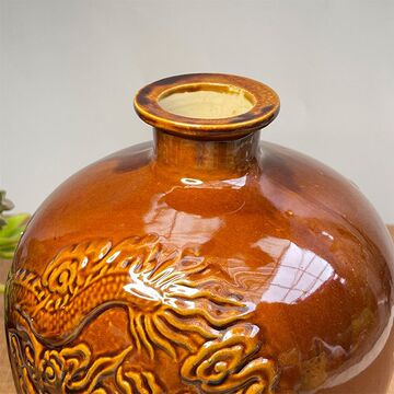 酒坛子封闭存酒新款龙凤酒瓶豪华黄酒刻字敞口婚庆宽口批发一代发