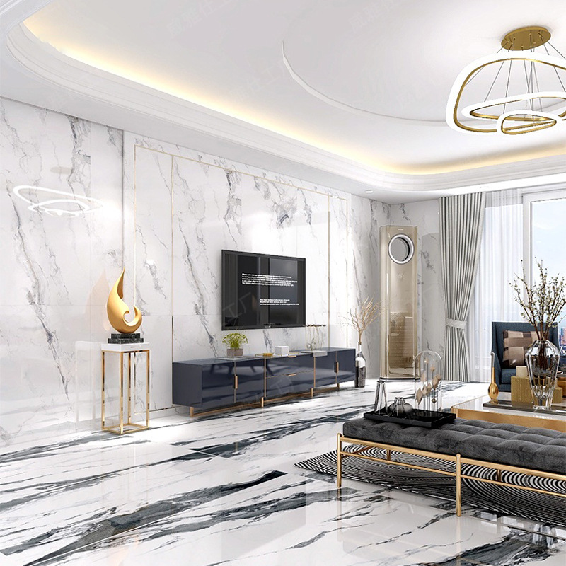 厂家大板瓷砖750×1500轻奢客厅地砖电视背景墙通体大理石地板砖