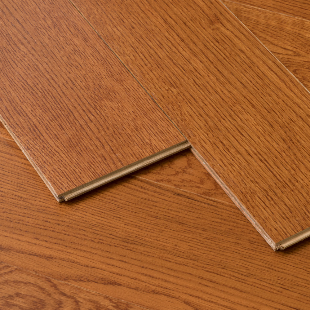 福尔家定制12mm中式风格耐潮红木风格耐地热多层橡木实木复合地板