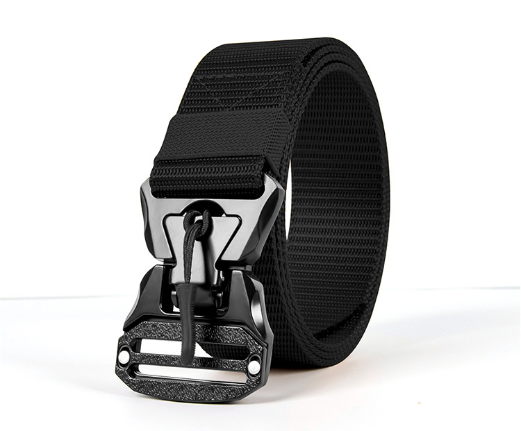 尼龙帆布卡扣战术腰带男休闲工装男士皮带新款女学生裤带装饰懒人