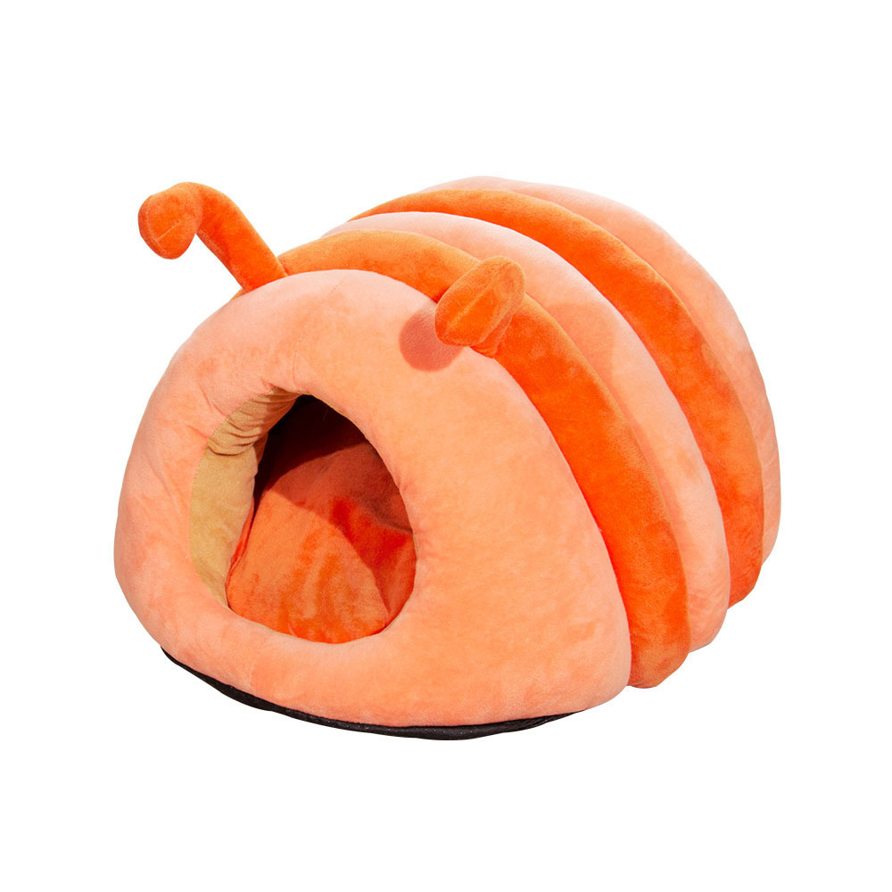 Cross-Border Hot Sale Caterpillar Pet Bed Cute Winter Dog House Warm Cat Nest Closed Non-Slip Cat Nest