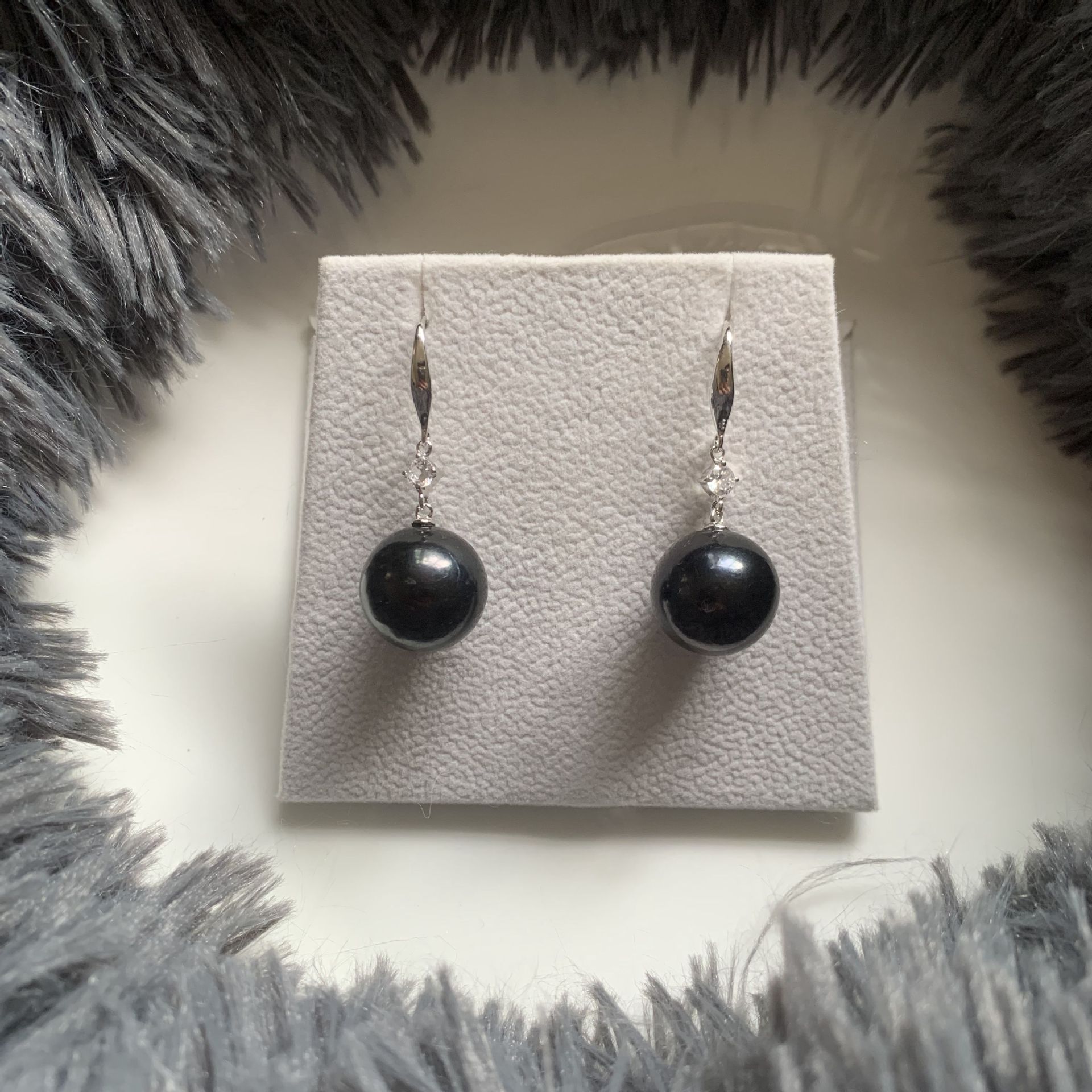 13-14 正圆黑色淡水珍珠 诸暨珍珠 淡水珍珠(优化)-阿里巴巴