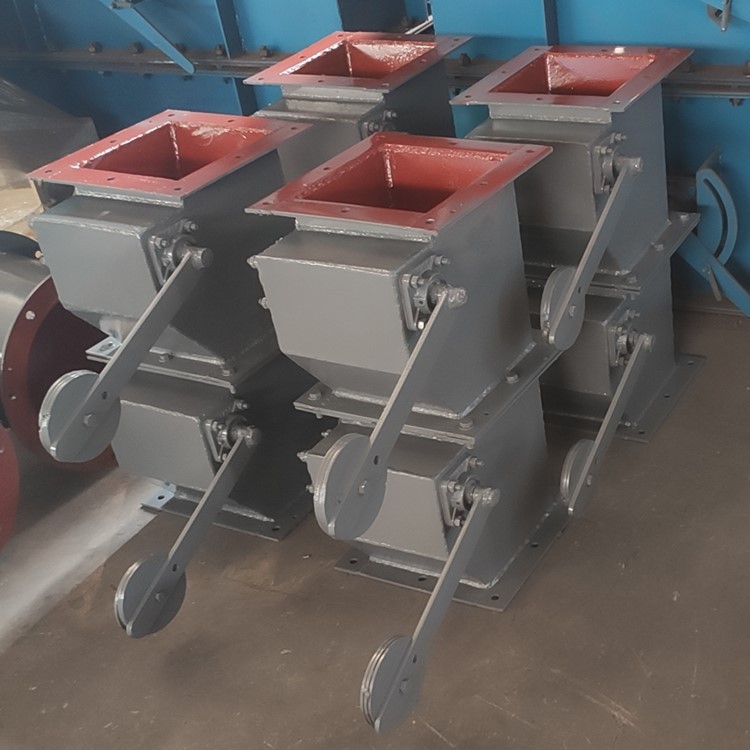 双层双重锤式翻板卸灰阀 锁风用自动喂料阀 锥形翻板式重锤卸料器