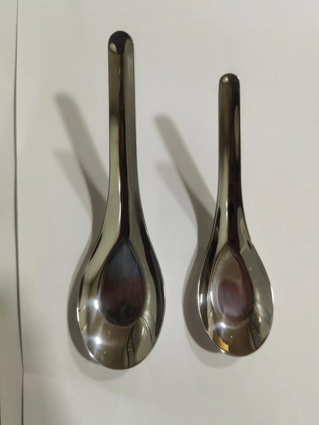 Canteen Student Chinese Stainless Steel Spoon Flat-Bottom Spoon Household Non-Magnetic Stainless Steel Children's Spoon Eating Spoon
