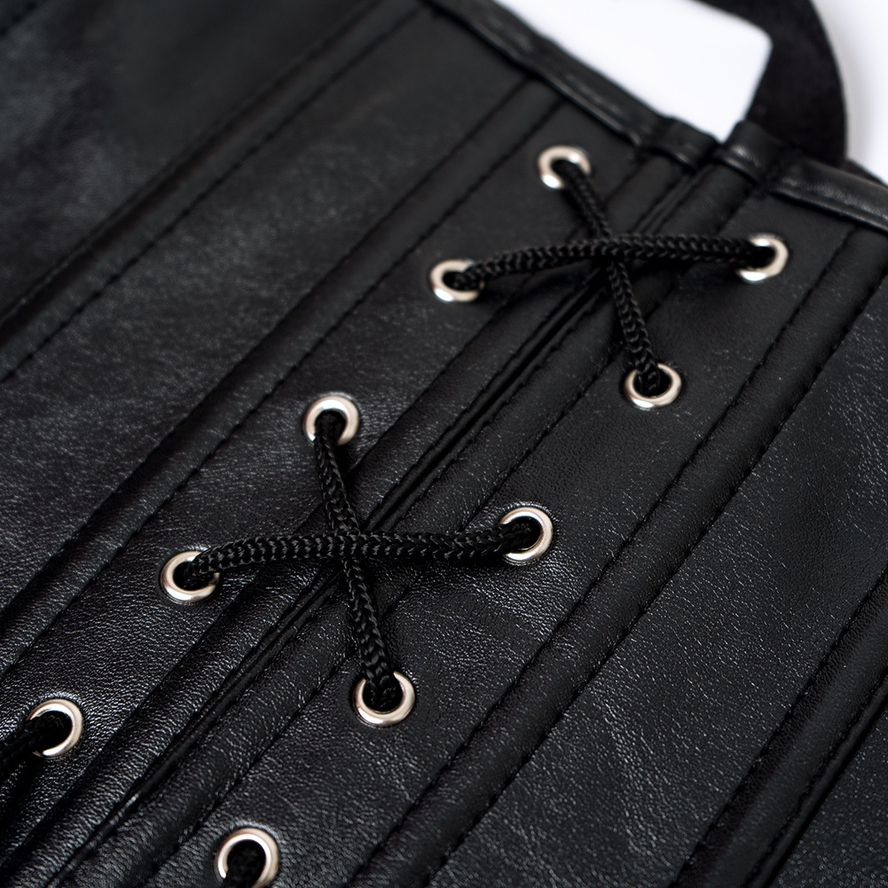 varsbaby 情趣皮衣紧身连体包臀皮革漆皮 制服夜店演出马甲酷诱惑