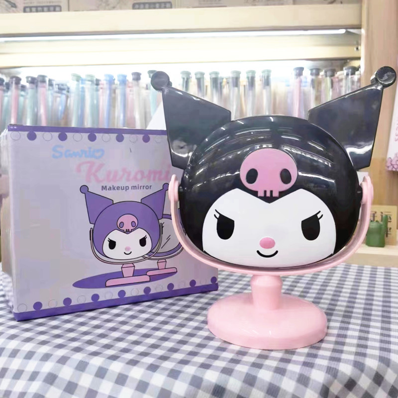 Foreign Trade Sanrio Clow M Modeling Desktop Makeup Mirror DIY Little Devil Flip Cosmetic Mirror Dormitory Mirror