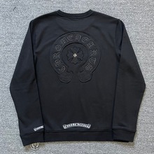 chrome hearts克罗心大马蹄拉斯维加斯男女同款拉链卫衣外套帽衫