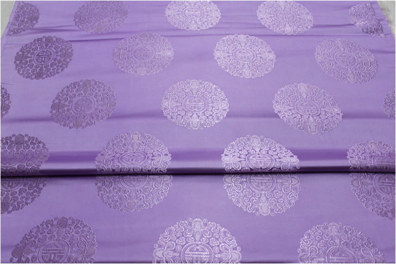 中国风唐装蒙古袍影视装饰坐垫抱枕布料提花织锦缎丝绸团花面料