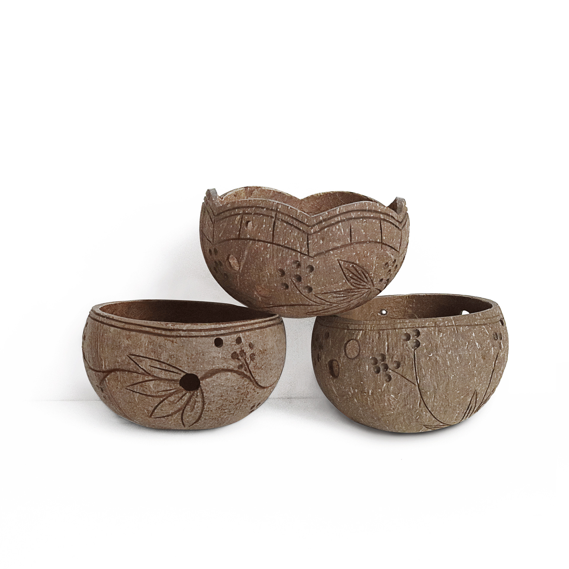 2万件罐浇蜡烛椰壳碗椰子壳椰木碗创意装饰碗收纳食碗跨境外贸批发