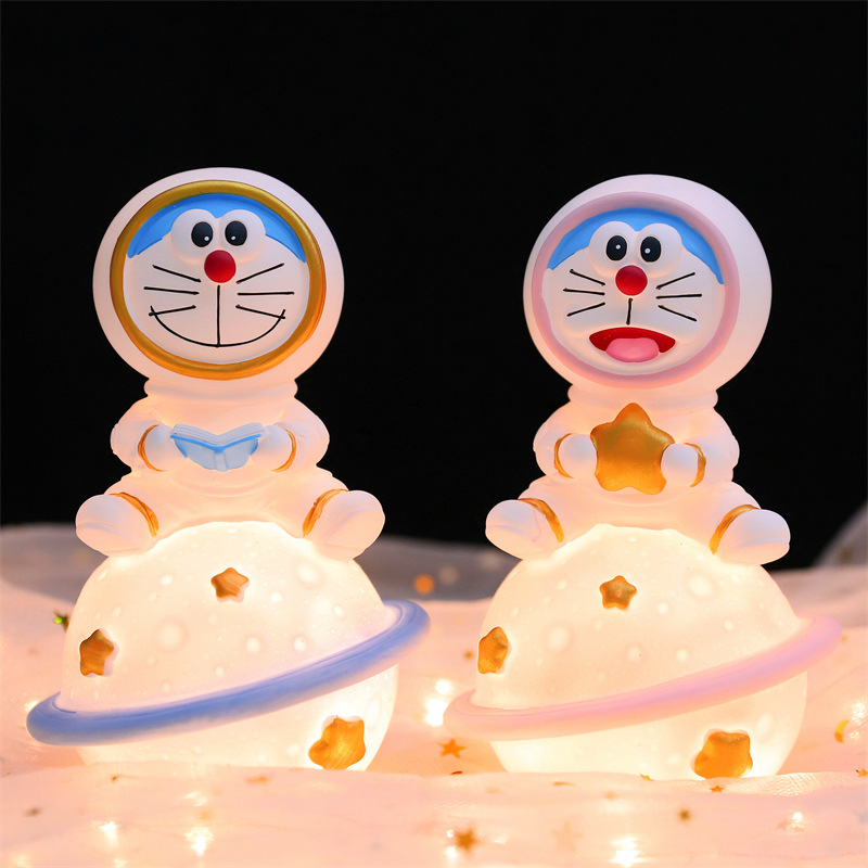 卡通蓝憨憨星球灯创意宇航员星际小夜灯男生卧室装饰小台灯送礼物