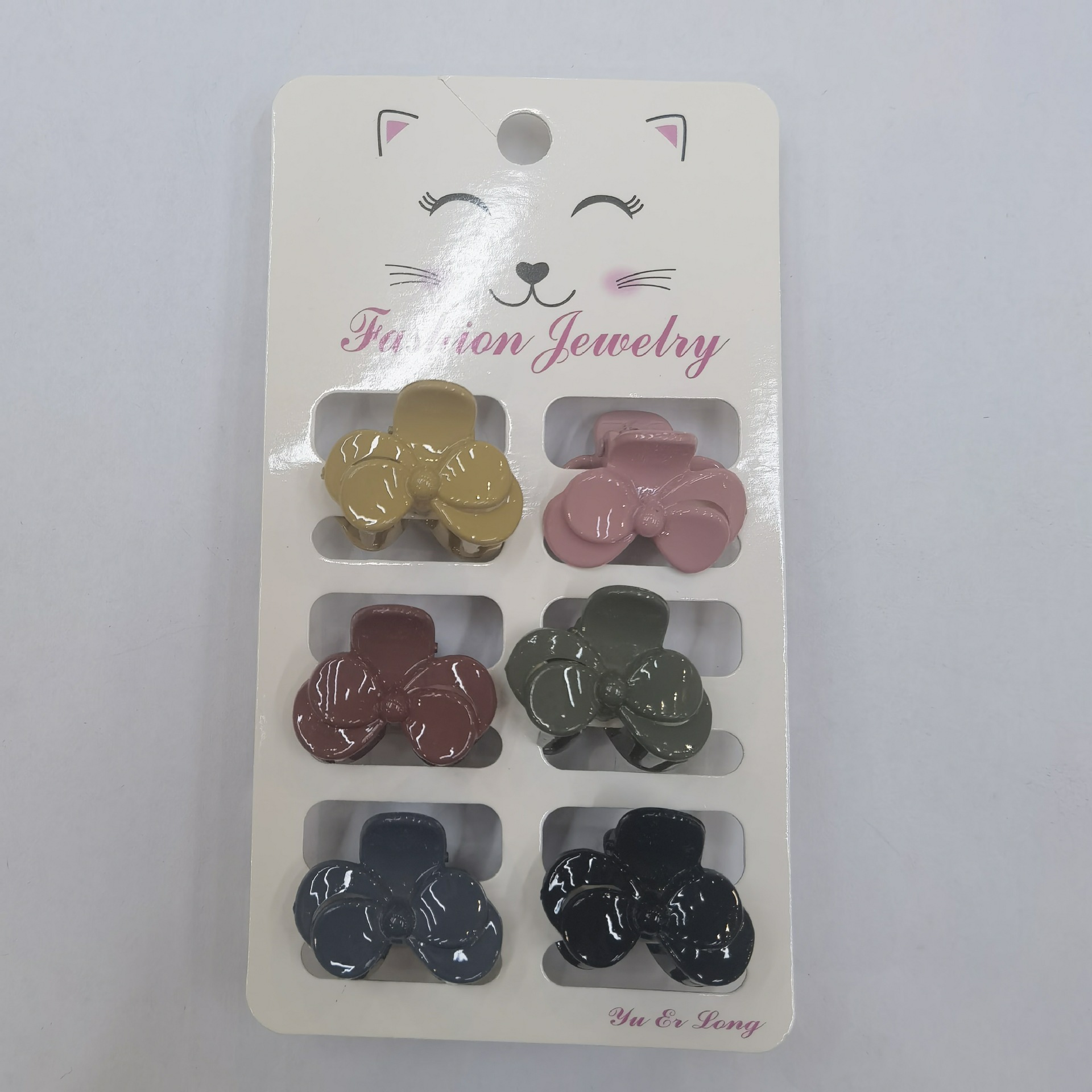 Niche Design Mini Claw Clip 2.5 Matte Glossy Candy Color Bang Clip Cute Hair Accessories Sweet