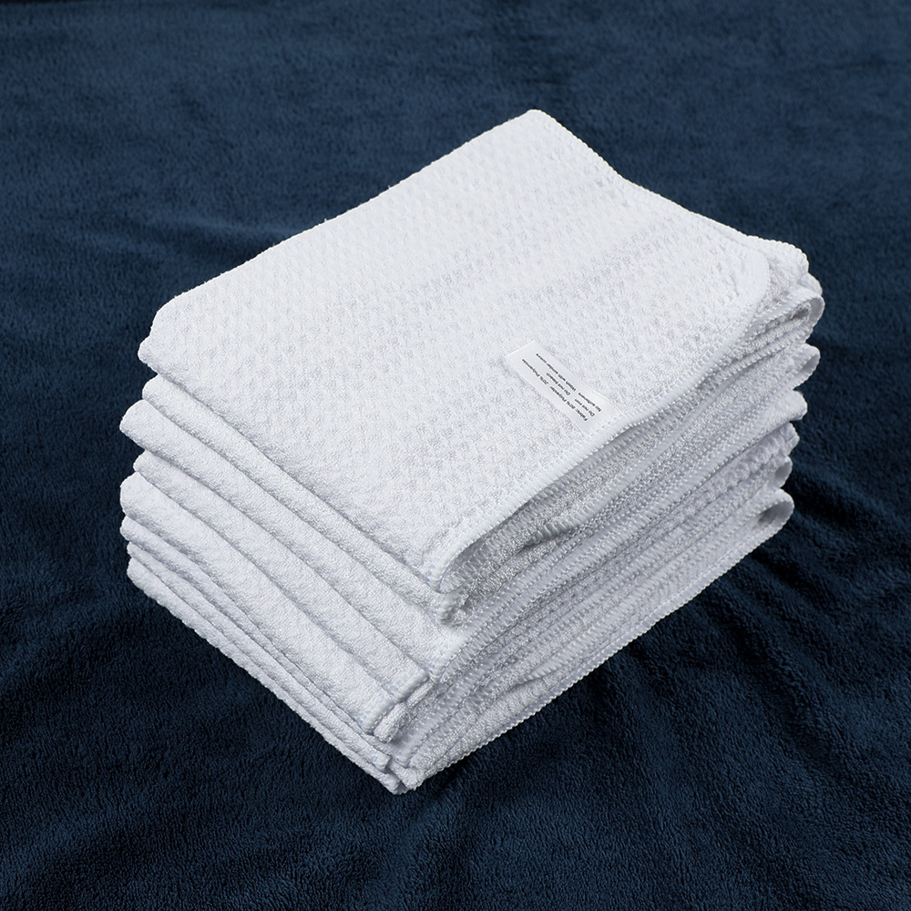Wuji Factory Direct Supply Spot Microfiber Golf Sports Hood Pineapple Plaid Towel Sweat-Absorbent Quick-Drying Logo