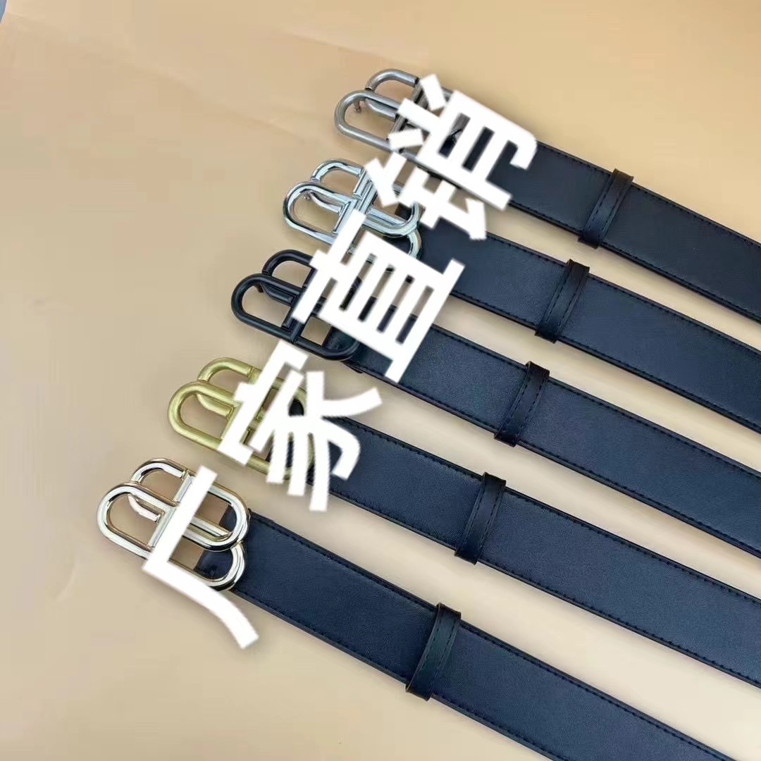 2024新款BB皮带男女款3.cm4.0cm腰带休闲时尚字母扣情侣款腰带男