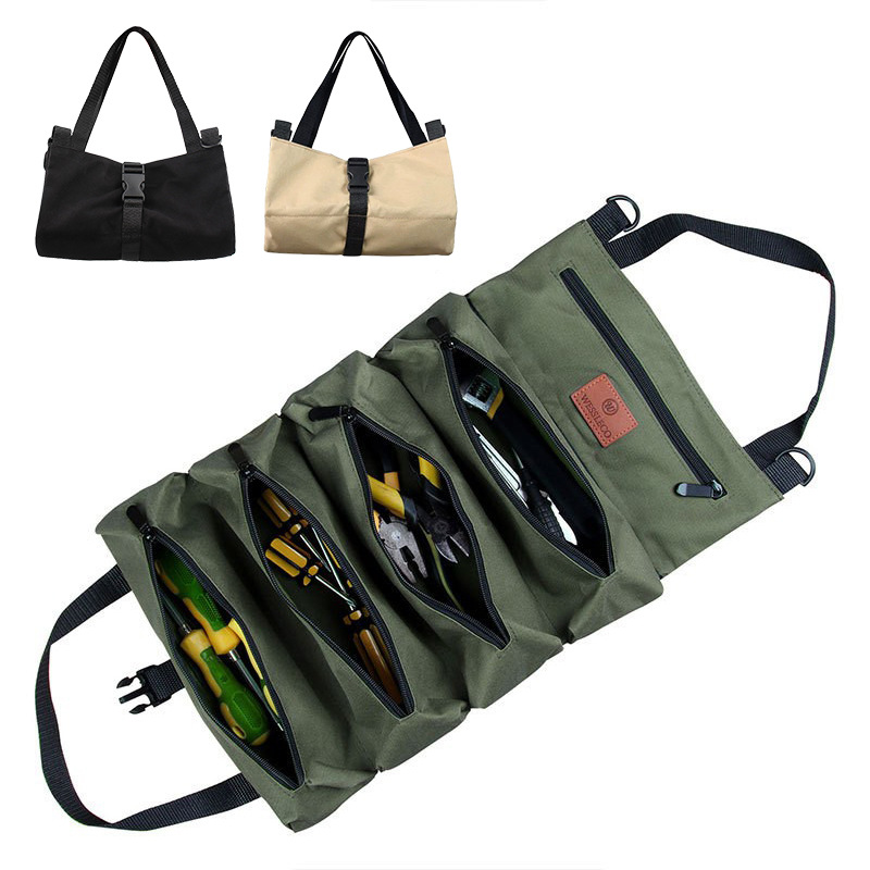 wessleco canvas kit portable vehicle tool storage bag electrician tool bag hardware storage bag