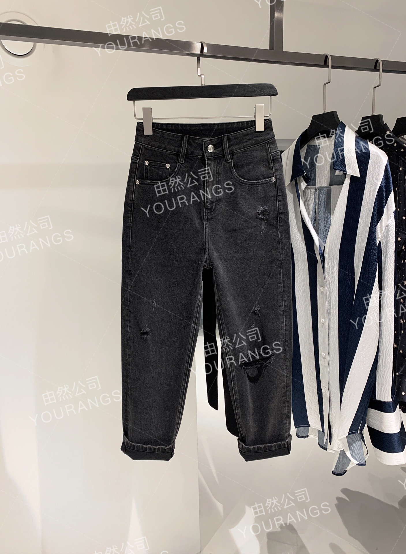 [Broken Size Lost 90 Continuous Update] Jeans Collection Women's Skinny Pants Straight Loose-Fitting Mopping Pants