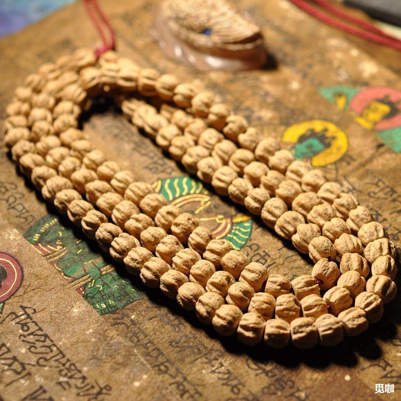百香籽菩提子 108颗 热振百香籽 柏香籽原籽 原皮无修顺纹 佛珠