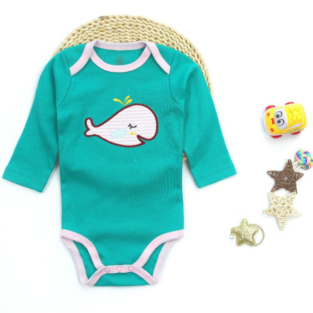 Factory Wholesale Cross-Border Foreign Trade Cute Baby Romper Spring and Summer Clothes Baby Long Sleeve Cotton Triangle Rompers Onesie