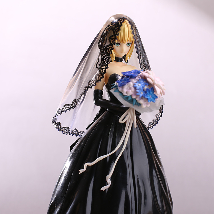 动漫手办批发 命运守护夜saber 塞巴 10周年 婚纱